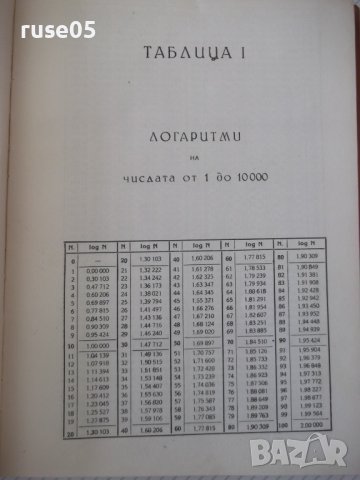 Книга"Петзначни логаритмични таблици за ...-В.Пеевски"-196ст, снимка 3 - Специализирана литература - 38234905