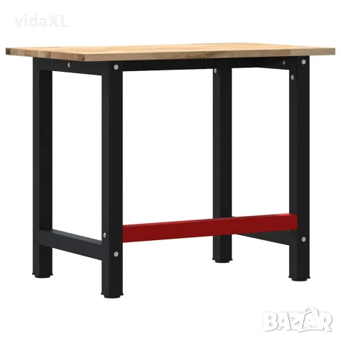 vidaXL Работна маса, 100x60x81,5 см, масивна дървесина дъб, снимка 7 - Работни маси и бюра - 56147004