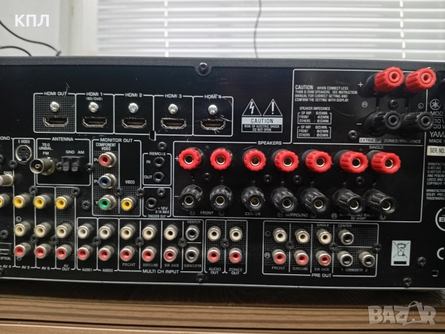 7.2 канален ресивър Yamaha RX-V 765, снимка 11 - Ресийвъри, усилватели, смесителни пултове - 52774321