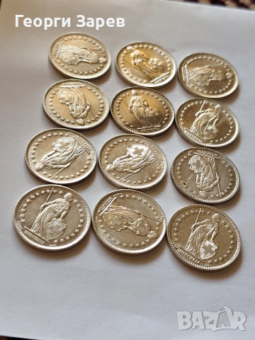 Сребърни франкове, Швейцария,