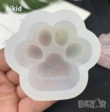 2 размера лапа лапичка силиконов молд форма фондан гипс смола висулка, снимка 3 - Форми - 38307177