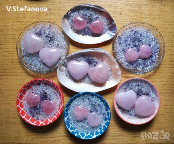 2 сърца от розов кварц за любов., снимка 4 - Други - 24749744