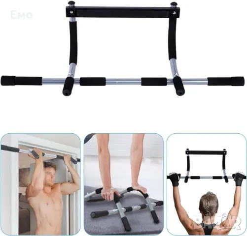 door trainer  - Регулируема щанга за набирания, тренажор за набирания до 200 килограма , снимка 9 - Фитнес уреди - 48458413