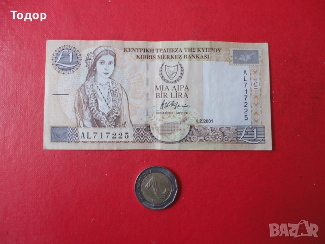 1 Паунд 2001 Кипър 12