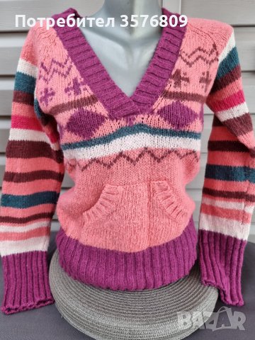 Дамски вълнен пуловер , снимка 3 - Блузи с дълъг ръкав и пуловери - 38977941