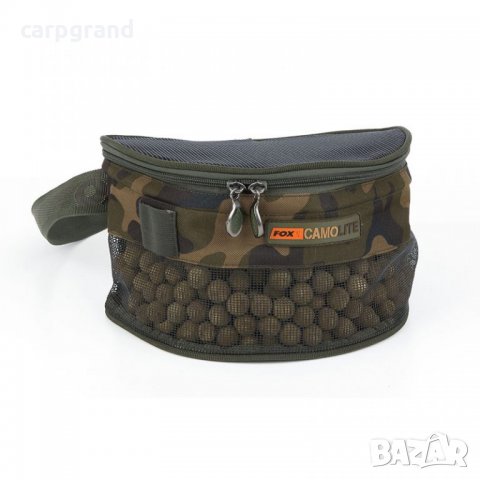 Чанта за топчета FOX Camolite™ Boilie Bum Bag