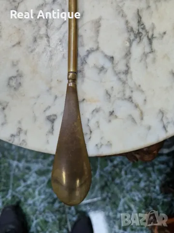 Антикварна английска бронзова обувалка , снимка 4 - Антикварни и старинни предмети - 50023739