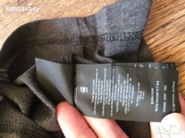 g-star ratiz pocket - страхотна мъжка тениска /СИВ ЦВЯТ/ КАТО НОВА, снимка 7 - Тениски - 37937472