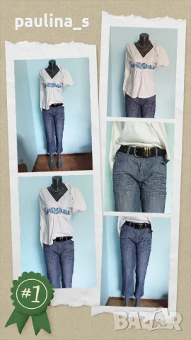 Два различни броя / Винтидж Комплект / Ленен и Дънков комплект, снимка 13 - Сака - 15645216