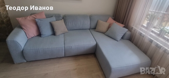 Ъглов диван(разтегателен), снимка 4 - Дивани и мека мебел - 52595030