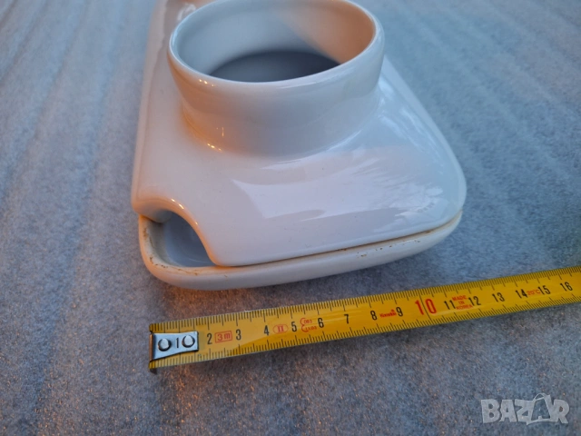 Sagaform керамична поставка за саксийки двойна с подложна чинийка, снимка 5 - Стайни растения - 53375113