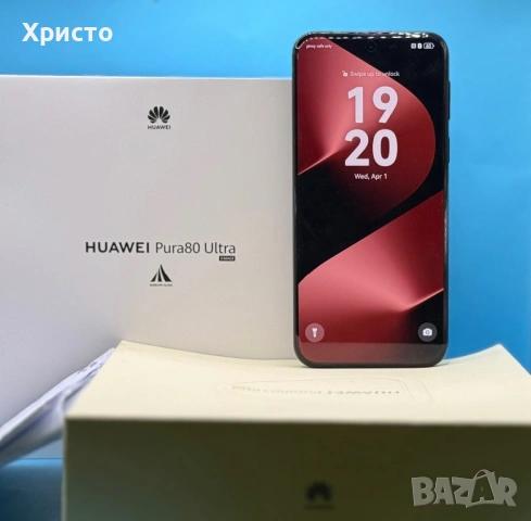 ГАРАНЦИОНЕН!!! Huawei Pura 80 Ultra, 512GB, 16GB RAM, Golden Black , снимка 3 - Huawei - 54063437