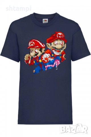 Детска тениска Mario Zombie 2,Игра,Изненада,Подарък,Празник,Повод