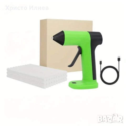Безжичен Поялник за силикон Пистолет за топъл силикон с 20 пръчки комплект USB