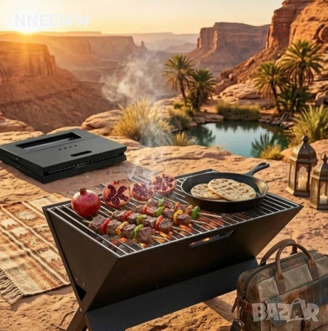 Барбекю Къмпинг скара Преносима скара BBQ, снимка 2 - Барбекюта - 53883932