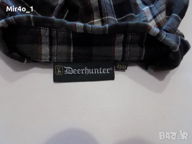 ловна риза deerhunter тениска блуза пуловер горнище елек лов мъжка оригинална 43/44-XL, снимка 4 - Спортни дрехи, екипи - 49090700