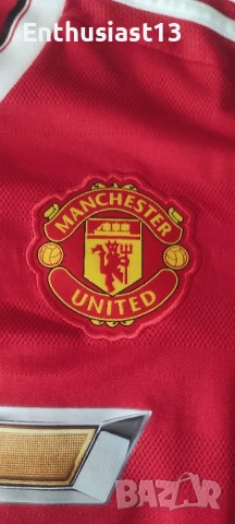 Чисто нова домакинска фланелка на Манчестър Юнайтед сезон 2015/16 размер XS, снимка 5 - Спортни дрехи, екипи - 50676098