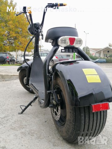 Електрически скутер BIG HARLEY 60V/12AH BLACK, снимка 4 - Мотоциклети и мототехника - 30817973