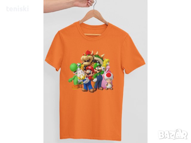 Тениски Супер Марио Super Mario Модели и размери, снимка 4 - Тениски - 40348615