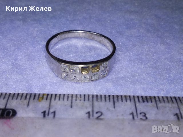 СКЪПОЦЕНЕН СРЕБЪРЕН ФешънАРТ ПРЪСТЕН РОДИРАНО СРЕБРО 925 сЛАБОРАТОРЕН МОЙСАНИТ 2камъка ЛИПСВАТ 39720, снимка 15 - Пръстени - 42843866