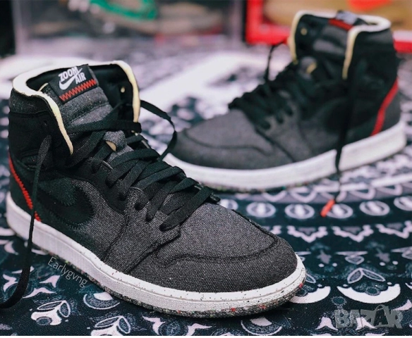 Nike Air Jordan 1 Retro High Zoom Crater номер 45 ,5, снимка 2 - Маратонки - 52355227