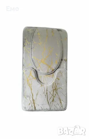 Комплект от 3 неплъзгащи се килимчета, мраморна визия, снимка 5 - Други стоки за дома - 48457972