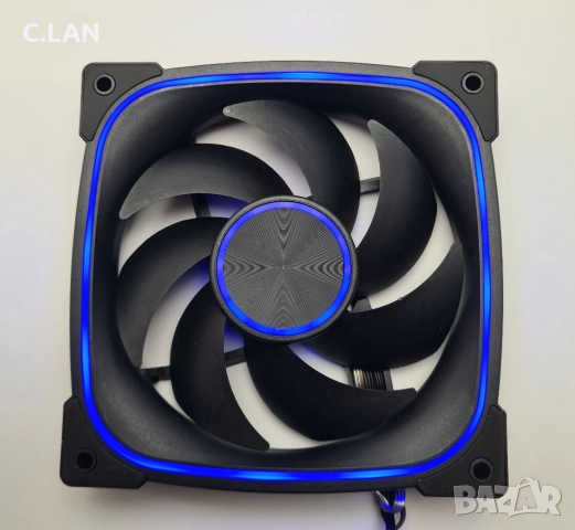 ARGB FAN PWM/Вентилатор 120x120x25/Normal/Reverse BK-no brand, снимка 8 - Други - 52535350