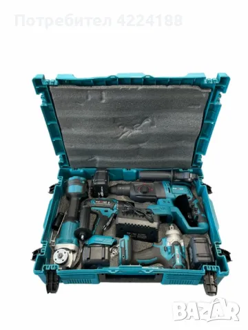 Комплект от акумулаторен перфоратор, снимка 3 - Куфари с инструменти - 49096406
