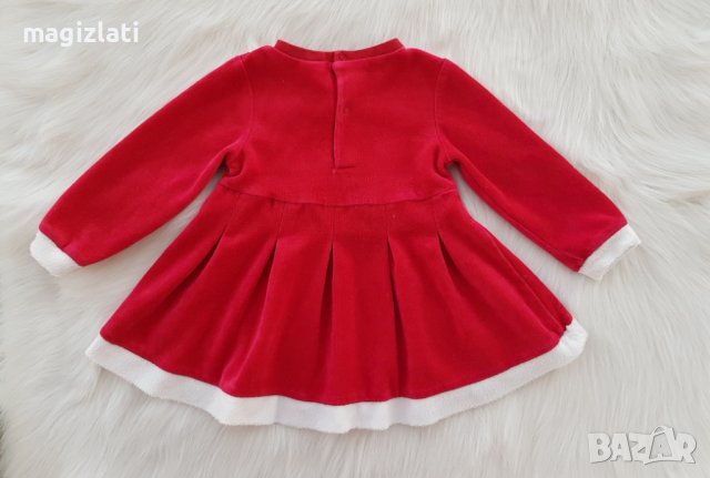 Коледна рокля 9-12 месеца, снимка 4 - Бебешки рокли - 37995735