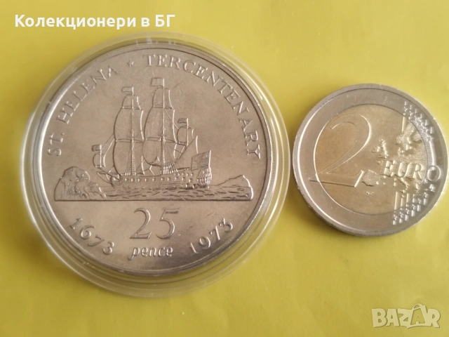 25 ПЕНСА 1973 ГОДИНА - ОСТРОВ СВЕТА ЕЛЕНА