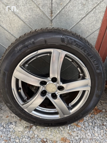 Зимни гуми Michelin Alpin 7 205/55/16 с джанти Alutec 5x112, снимка 4 - Гуми и джанти - 55939763