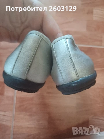 Сиви обувки тип балеринки , снимка 4 - Детски обувки - 50581217