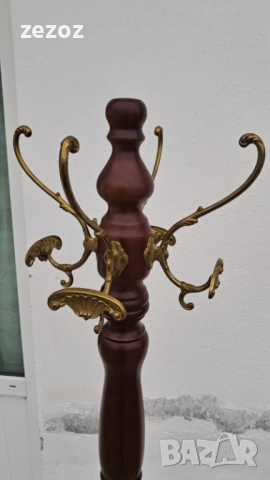 Закачалка свободностояща с месинг, снимка 3 - Закачалки - 54055288