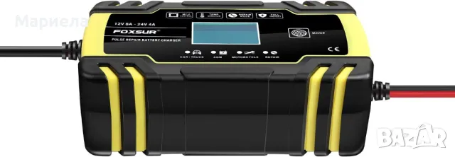 Автоматично зарядно устройство за мотоциклет, кола, камион, косачка, яхта, снимка 9 - Друга електроника - 49662429