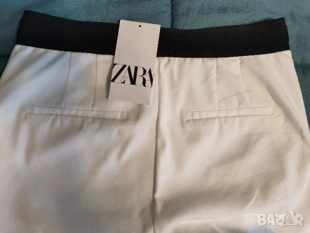 Нов бял панталон на Zara , снимка 3 - Панталони - 50667032