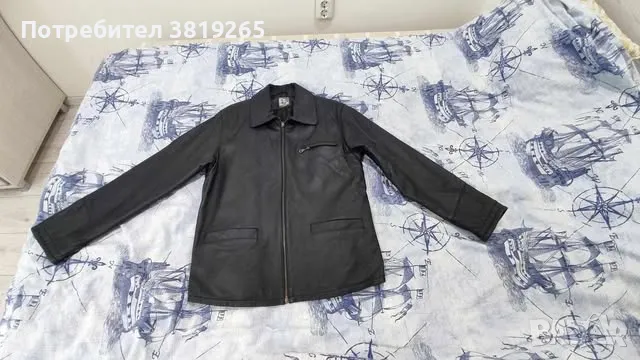 Мъжко кожено яке с права кройка.Внос от Германия