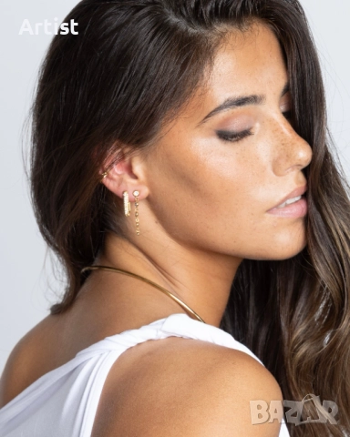 Елегантни обеци от хипоалергенна стомана, снимка 3 - Обеци - 52985831