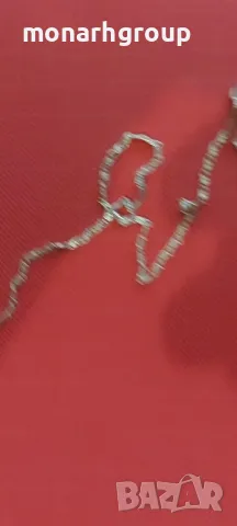 Сребърна верижка  с висулка, снимка 4 - Колиета, медальони, синджири - 49092922