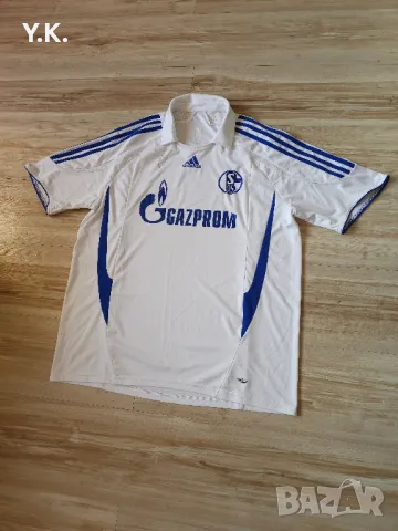 Оригинална мъжка тениска Adidas Climacool x F.C. Schalke 04 / Season 07-09 (Away), снимка 2 - Тениски - 48097517