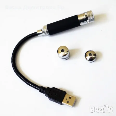 Професионална USB лазерна за КОЛА ,ДИСКОТЕКА показалка с дълъг обхват и сменяеми приставки - Зелен, снимка 3 - Друга електроника - 49321865