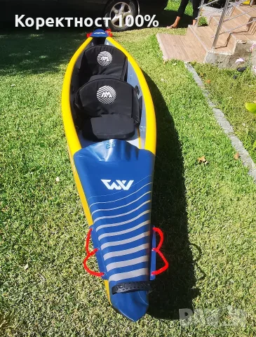Каяк AQUA MARINA tomahawk  почти нов, снимка 4 - Водни спортове - 56447342