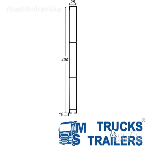 Алуминиев капак / каната за каросерия - 7650 Х 400, снимка 2 - Части - 41479050
