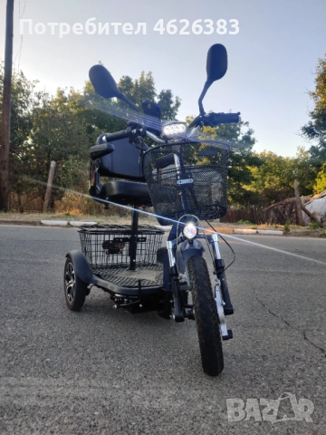 Eлектрическа триколка Fullmax H1 LUX (750W) | 4км Пробег | Гаранция 2026 г.!, снимка 3 - Мотоциклети и мототехника - 52097784