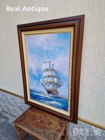 Страхотна голяма авторска картина масло върху платно, снимка 7 - Картини - 51050919