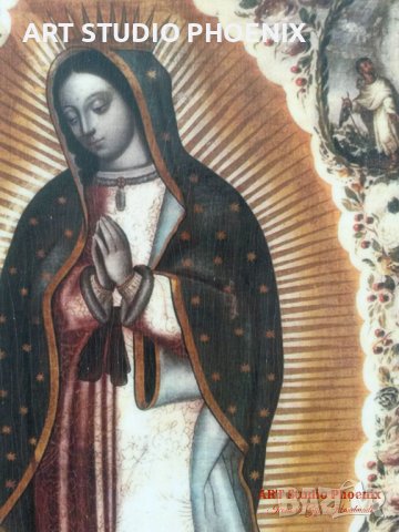 Икона на Девата от Гуадалупе /католическа/, icona Devata ot Guadalupe, снимка 2 - Икони - 14062845
