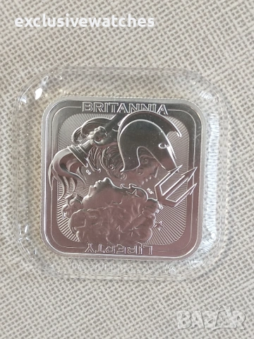 1 oz 999 чисто сребро The Royal Mint Bar - Britannia and Liberty, снимка 8 - Нумизматика и бонистика - 53368717