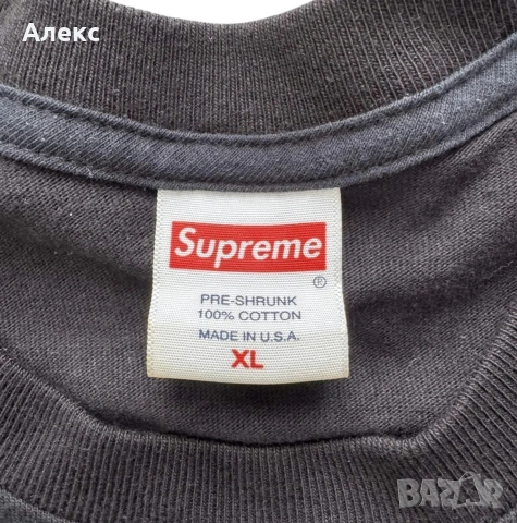 supreme Super Cream tee FW19 , снимка 3 - Тениски - 53952831