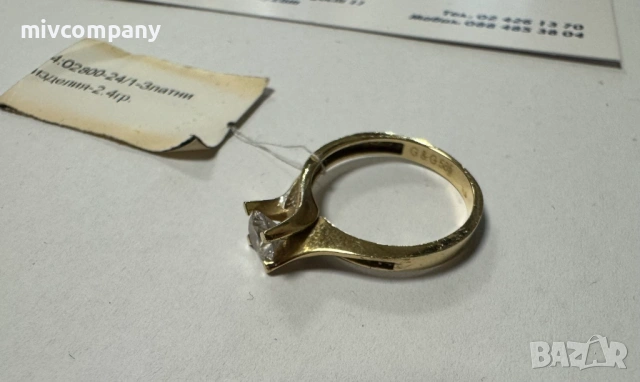 Златен пръстен 2.40гр., снимка 5 - Пръстени - 53273129