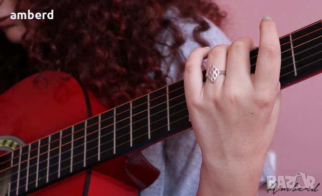 Сребърен пръстен PLR024, снимка 5 - Пръстени - 18690951