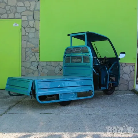 Селскостопанска товарна електрическа триколка 2000W с покрив, 600 кг товар, 60V, 45Ah, снимка 11 - Мотоциклети и мототехника - 55844393